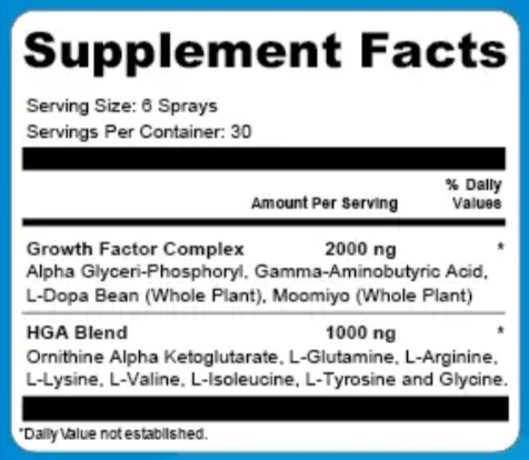 Tinnitrol Supplement Facts