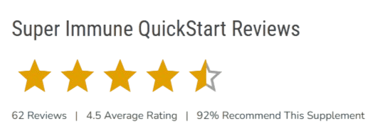 Super Immune QuickStart Customer Ratings